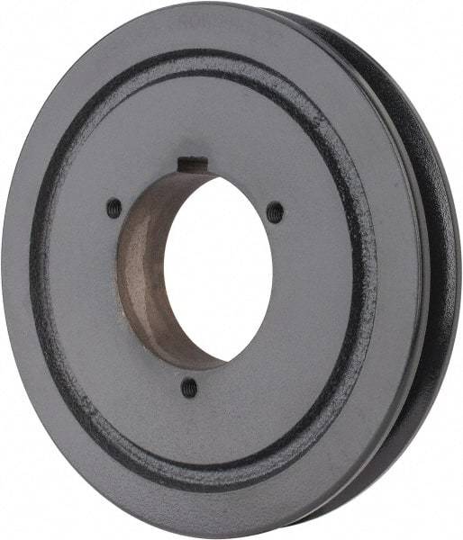 Browning - 1 Groove, 5/8 to 2-1/4 Bore Diam, 7.08" Outside Diam, QD Bushed V Belt Sheave - 6.9 5V Diam Belt Pitch - Benchmark Tooling