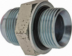 Voss - 1-5/16 - 12 x 1 Male Thread, Zinc Plated Carbon Steel Industrial Pipe Adapter - MJIC x MBSPP - Benchmark Tooling