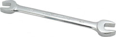 Blackhawk by Proto - 7/16" x 1/2" Standard Open End Wrench - 6-13/32" OAL, Double End, Full Polish Finish, 15° Head Angle - Benchmark Tooling