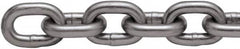 Peerless Chain - 150 Ft. Long, 2600 Lbs. Load Capacity, Carbon Steel High Test Chain - 4 Grade, 0.98 Inch Inside Long x 0.409 Inch Inside Wide - Benchmark Tooling