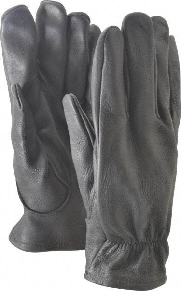 Ansell - Size L (9) Deerskin General Protection Work Gloves - For Work & Driver, Uncoated, Full Fingered, Black, Paired - Benchmark Tooling