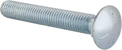 Value Collection - 1/2-13 UNC 3-1/2" Length Under Head, Standard Square Neck, Carriage Bolt - Grade 5 Steel, Zinc-Plated Finish - Benchmark Tooling