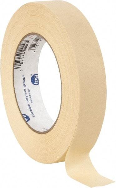 Intertape - 1" Wide x 60 Yd Long Tan Paper Masking Tape - Series PG5, 6.3 mil Thick, 25 In/Lb Tensile Strength - Benchmark Tooling