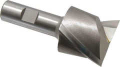 Hertel - 1-7/8", 1-5/8" LOC, 3/4" Shank Diam, 3-7/8" OAL, 2 Flute, High Speed Steel Square End Mill - Single End, Uncoated, Spiral Flute, 30° Helix, Centercutting, Right Hand Cut, Right Hand Flute - Benchmark Tooling