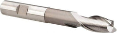 Hertel - 1/2", 1" LOC, 1/2" Shank Diam, 4" OAL, 2 Flute, Cobalt Square End Mill - Single End, Uncoated, Spiral Flute, 30° Helix, Centercutting, Right Hand Cut, Right Hand Flute - Benchmark Tooling