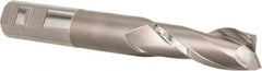 Hertel - 1", 2-1/2" LOC, 1" Shank Diam, 7-1/4" OAL, 2 Flute, Cobalt Square End Mill - Single End, Uncoated, Spiral Flute, 30° Helix, Centercutting, Right Hand Cut, Right Hand Flute - Benchmark Tooling