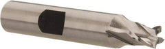 Hertel - 1/4", 1/4" LOC, 3/8" Shank Diam, 2-1/16" OAL, 4 Flute, Cobalt Square End Mill - Single End, Uncoated, Spiral Flute, 30° Helix, Centercutting, Right Hand Cut, Right Hand Flute - Benchmark Tooling