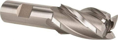 Hertel - 1", 1-7/8" LOC, 3/4" Shank Diam, 4-1/8" OAL, 4 Flute, Cobalt Square End Mill - Single End, Uncoated, Spiral Flute, 30° Helix, Right Hand Cut, Right Hand Flute - Benchmark Tooling