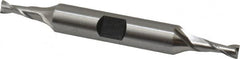 Hertel - 11/64", 7/16" LOC, 3/8" Shank Diam, 3-1/8" OAL, 2 Flute, Cobalt Square End Mill - Double End, Uncoated, Spiral Flute, 30° Helix, Centercutting, Right Hand Cut, Right Hand Flute - Benchmark Tooling
