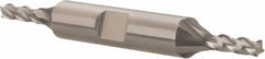 Hertel - 5/32", 7/16" LOC, 3/8" Shank Diam, 3-1/8" OAL, 4 Flute, Cobalt Square End Mill - Double End, Uncoated, Spiral Flute, 30° Helix, Right Hand Cut, Right Hand Flute - Benchmark Tooling