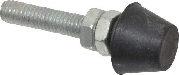 Gibraltar - M6 Carbon Steel Cap Tip Clamp Spindle Assembly - 1-1/4" Thread Length, 1-3/4" OAL, 0.63" Tip Surface Diam, Use with Toggle Clamps - Benchmark Tooling