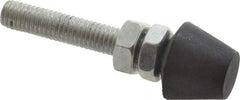 Gibraltar - M8 Carbon Steel Cap Tip Clamp Spindle Assembly - 2-1/4" Thread Length, 2-1/2" OAL, 0.83" Tip Surface Diam, Use with Toggle Clamps - Benchmark Tooling