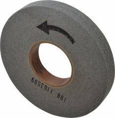Merit Abrasives - 8" Diam, 1" Face Width, 3" Center Hole, Fine Grade, Silicon Carbide Deburring Wheel - Convolute, Hard Density 7 Grade, 4,500 RPM - Benchmark Tooling