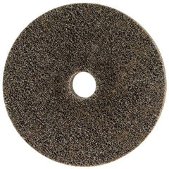 Merit Abrasives - 6" Diam, 1" Face Width, 1" Center Hole, Coarse Grade, Aluminum Oxide Deburring Wheel - Unitized, Hard Density 8 Grade, 5,000 RPM - Benchmark Tooling