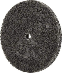 Merit Abrasives - 3" Diam, 1/4" Face Width, 1/4" Center Hole, Fine Grade, Silicon Carbide Deburring Wheel - Unitized, Soft Density 2 Grade, 12,000 RPM - Benchmark Tooling
