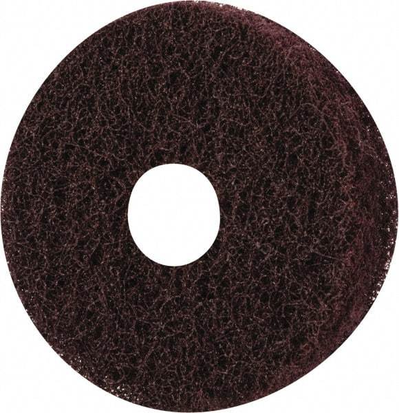 Merit Abrasives - 3" Diam, Medium Mounted Scrubber Buffing Wheel - 3 Ply, Medium Grade, 1/4" Shank Diam, 8,000 RPM - Benchmark Tooling