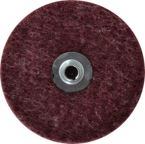 Merit Abrasives - 4" Disc Diam, Aluminum Oxide Quick Change Disc - Type S Attaching System, Nonwoven, Brown, Medium Grade, 15,000 RPM, GD Series - Benchmark Tooling
