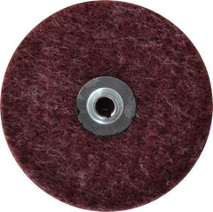 Merit Abrasives - 4" Disc Diam, Aluminum Oxide Quick Change Disc - Type S Attaching System, Nonwoven, Brown, Medium Grade, 15,000 RPM, GD Series - Benchmark Tooling