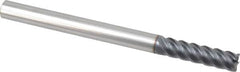 SGS - 5/16", 5 Flute, Single End, Solid Carbide, 0.015" Corner Radius End Mill - 4" OAL, 45° Helix, Right Hand Flute, 1-1/4" LOC, Right Hand Cut - Benchmark Tooling