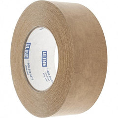 Made in USA - 2" x 60 Yd Tan Rubber Adhesive Sealing Tape - Paper Backing, 7 mil Thick - Benchmark Tooling