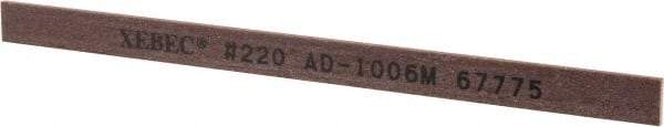 Value Collection - Rectangular, Ceramic Fiber Finishing Stick - 4" Long x 15/64" Wide x 1/32" Thick, 220 Grit, Very Fine Grade - Benchmark Tooling