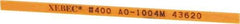 Value Collection - Rectangular, Ceramic Fiber Finishing Stick - 4" Long x 5/32" Wide x 1/32" Thick, 400 Grit, Super Fine Grade - Benchmark Tooling