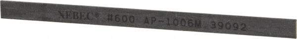 Value Collection - Rectangular, Ceramic Fiber Finishing Stick - 4" Long x 15/64" Wide x 1/32" Thick, 600 Grit, Super Fine Grade - Benchmark Tooling