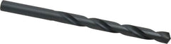 Hertel - Letter M 135° High Speed Steel Jobber Drill - Oxide Finish, Right Hand Cut, Spiral Flute, Straight Shank, 4-3/8" OAL, Split Point - Benchmark Tooling