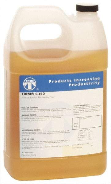 Master Fluid Solutions - Trim C350, 1 Gal Bottle Grinding Fluid - Synthetic, For Machining - Benchmark Tooling