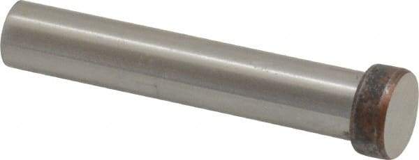 Dayton Lamina - 1/2" Head Diam, 3/8" Shank Diam, Basic Head, A2 Grade Tool Steel, Solid Mold Die Blank & Punch - 3/16" Head Height, 2-1/4" OAL, Blank Punch, Regular (KPB) Series - Benchmark Tooling