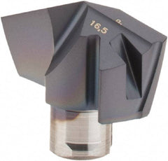 Iscar - Series ICP, 16.51mm Diam Grade IC908 140° Replaceable Drill Tip - Carbide, TiAlN Finish, 16 Seat Size - Benchmark Tooling