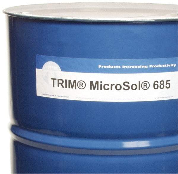 Master Fluid Solutions - Trim MicroSol 685, 54 Gal Drum Cutting & Grinding Fluid - Semisynthetic, For Machining - Benchmark Tooling