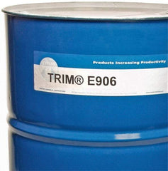 Master Fluid Solutions - Trim E906, 54 Gal Drum Emulsion Fluid - Water Soluble, For Cutting, Drilling, Tapping, Reaming - Benchmark Tooling