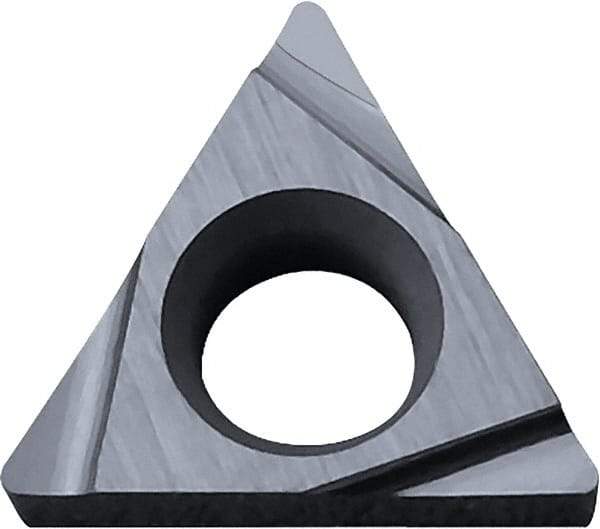 Kyocera - TCGT21.50.5 Grade TN60 Cermet Turning Insert - Uncoated, 60° Triangle, 1/4" Inscr Circle, 3/32" Thick, 0.008" Corner Radius - Benchmark Tooling