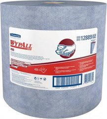 WypAll - X90 Dry Shop Towel/Industrial Wipes - Jumbo Roll, 13-3/8" x 11" Sheet Size, Blue - Benchmark Tooling