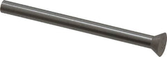 Dayton Lamina - 9/32" Head Diam, 5/32" Shank Diam, Quill Head, High Speed Steel Solid Mold Die Blank & Punch - 60° Head Angle, 7/64" Head Height, 2" OAL, Blank Punch, KWX Series - Benchmark Tooling