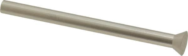 Dayton Lamina - 0.3375" Head Diam, 3/16" Shank Diam, Quill Head, High Speed Steel Solid Mold Die Blank & Punch - 60° Head Angle, 0.1313" Head Height, 2-1/2" OAL, Blank Punch, KWX Series - Benchmark Tooling