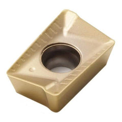 Seco - APMT100305 ME08 Grade F40M Carbide Milling Insert - TiAlN/TiN Finish, 0.091" Thick, 0.008" Corner Radius - Benchmark Tooling