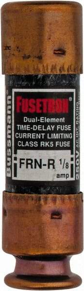 Cooper Bussmann - 125 VDC, 250 VAC, 0.13 Amp, Time Delay General Purpose Fuse - Fuse Holder Mount, 50.8mm OAL, 20 at DC, 200 (RMS) kA Rating, 9/16" Diam - Benchmark Tooling