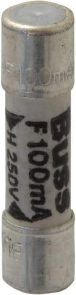 Cooper Bussmann - 250 VAC, 32 VDC, 0.1 Amp, Fast-Acting Miniature Ceramic Fuse - 20mm OAL, 5mm Diam - Benchmark Tooling