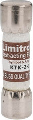 Cooper Bussmann - 600 VAC, 2.5 Amp, Fast-Acting General Purpose Fuse - Fuse Holder Mount, 1-1/2" OAL, 100 at AC kA Rating, 13/32" Diam - Benchmark Tooling