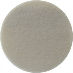 3M - 8" Ultra Fine Grade Aluminum Oxide Deburring Disc - Hook & Loop Connection, White, 3,000 Max RPM - Benchmark Tooling