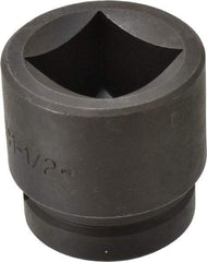 Proto - 1" Drive 1-1/2" Impact Socket - 4 Points, 2-1/2" OAL - Benchmark Tooling