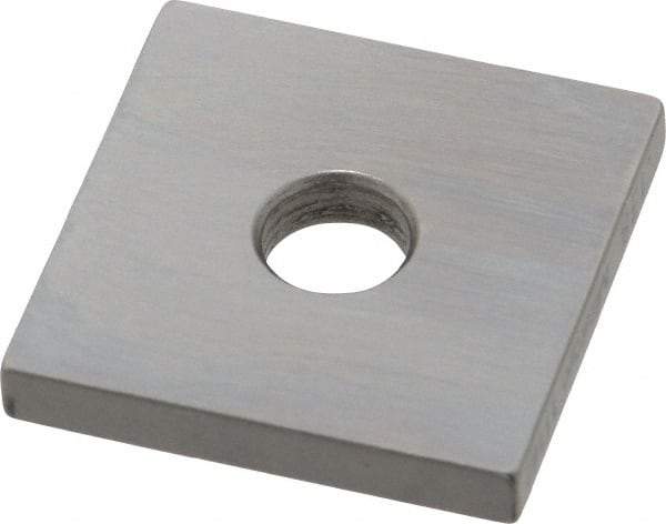 Mitutoyo - 0.138" Square Steel Gage Block - Accuracy Grade 0, Includes Certificate of Inspection - Benchmark Tooling