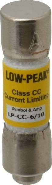 Cooper Bussmann - 150 VDC, 600 VAC, 0.6 Amp, Time Delay General Purpose Fuse - Fuse Holder Mount, 1-1/2" OAL, 20 at DC, 200 at AC (RMS) kA Rating, 13/32" Diam - Benchmark Tooling