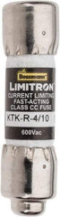 Cooper Bussmann - 600 VAC, 0.4 Amp, Fast-Acting General Purpose Fuse - Fuse Holder Mount, 1-1/2" OAL, 200 at AC (RMS) kA Rating, 13/32" Diam - Benchmark Tooling