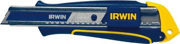 Irwin - Snap Utility Knife - Blue & Yellow Handle, 1 Blade Included - Benchmark Tooling