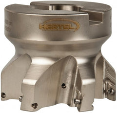 Hertel - 2-1/2" Cut Diam, 1" Arbor Hole Diam, 0.394" Max Depth, Indexable Square-Shoulder Face Mill - Exact Industrial Supply