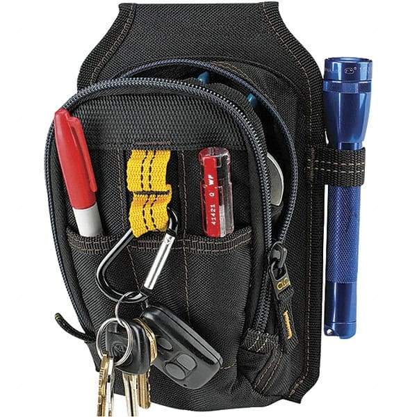 CLC - 9 Pocket Black Ballistic Polyester Mulit-Purpose Tool Carry All - 6" Wide x 4" Deep x 7" High - Benchmark Tooling