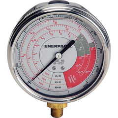 Enerpac - Hydraulic Pressure Gages & Adapters Type: Glycerine Filled Pressure Rating: 10000 - Benchmark Tooling